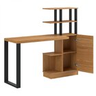 Escrivaninha Mesa Escritório 100% Mdf 5 Prateleiras 1 Porta 1