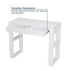 Escrivaninha Mesa Escritório 100% Mdf 91cm Brisa Branco