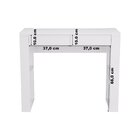 Escrivaninha Mesa Escritório 100% Mdf 91cm Brisa Branco