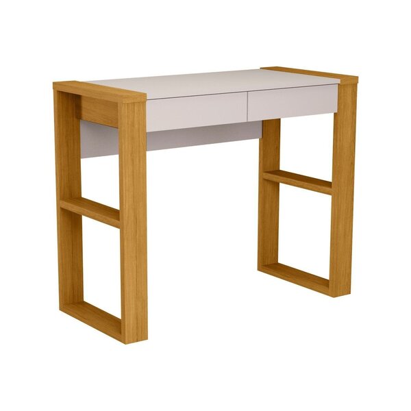 Escrivaninha Mesa Escritório 100% Mdf 91cm Brisa Carvalho Our