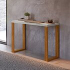 Escrivaninha Mesa Escritório 100% Mdf Industrial Freijo /off