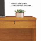 Escrivaninha Mesa Escritório 105cm 2 Gavetas Felicia Candian