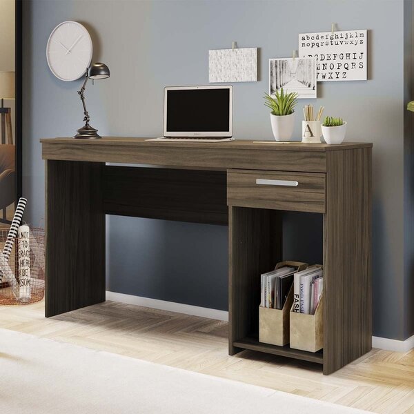 Escrivaninha Mesa Escritório 108cm 1 Gaveta Office Nt 2070 No