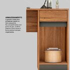 Escrivaninha Mesa Escritório 109cm 1 Porta 1 Gaveta Office Mo