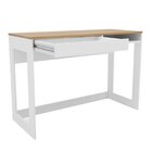 Escrivaninha Mesa Escritório 110cm 1 Gaveta 1 Nicho Rocklin B