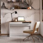 Escrivaninha Mesa Escritório 110cm 1 Gaveta 1 Nicho Rocklin B