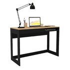 Escrivaninha Mesa Escritório 110cm 1 Gaveta 1 Nicho Rocklin P