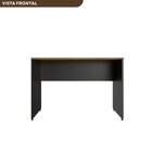 Escrivaninha Mesa Escritório 110cmx47cm 110cm Preto E Carvalh