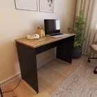 Escrivaninha Mesa Escritório 110cmx47cm 110cm Preto E Carvalh