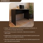 Escrivaninha Mesa Escritório 110cmx47cm 110cm Preto E Carvalh