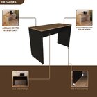 Escrivaninha Mesa Escritório 110cmx47cm 110cm Preto E Carvalh