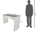 Escrivaninha Mesa Escritório 110cmx47cm 25mm Branca