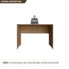 Escrivaninha Mesa Escritório 110cmx47cm 25mm Carvalho Mel