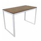 Escrivaninha Mesa Escritório 110x55 Branco / Nogal