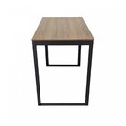 Escrivaninha Mesa Escritório 110x55 Preto Fosco / Nogal