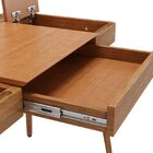 Escrivaninha Mesa Escritório 111cm Madeira Maciça Com Gaveta