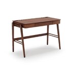 Escrivaninha Mesa Escritório 111cm Madeira Maciça Com Gaveta