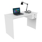Escrivaninha Mesa Escritório 117cm 2 Gavetas Me4165 Branco