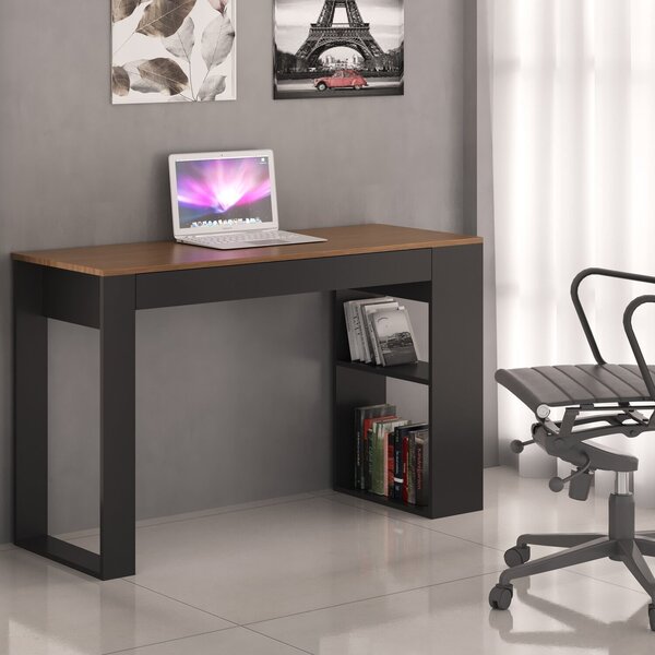 Escrivaninha Mesa Escritório 120 Cm Montana/preto