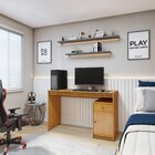 Escrivaninha Mesa Escritório 120cm 1 Porta 1 Gaveta 100% Mdf