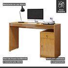 Escrivaninha Mesa Escritório 120cm 1 Porta 1 Gaveta 100% Mdf