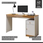 Escrivaninha Mesa Escritório 120cm 1 Porta 1 Gaveta 100% Mdf