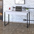 Escrivaninha Mesa Escritório 120cm 2 Gavetas Kuadra Branco Ch