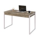 Escrivaninha Mesa Escritório 120cm 2 Gavetas Kuadra Carvalho/