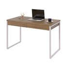 Escrivaninha Mesa Escritório 120cm 2 Gavetas Kuadra Lamina Me