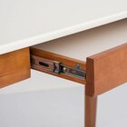 Escrivaninha Mesa Escritório 120cm Madeira Maciça 1 Gaveta Cl