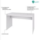 Escrivaninha Mesa Escritório 120cm Office Turim Espresso Móve