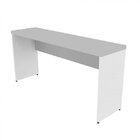 Escrivaninha Mesa Escritório 120cmx42cm 120cm Branca E Cinza