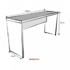 Escrivaninha Mesa Escritório 120cmx42cm 40mm Branca