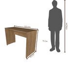 Escrivaninha Mesa Escritório 120cmx47cm 25mm Carvalho Mel