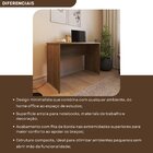 Escrivaninha Mesa Escritório 120cmx47cm 25mm Carvalho Mel