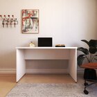Escrivaninha Mesa Escritório 120cmx60cm 120cm Branco Branco