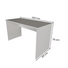 Escrivaninha Mesa Escritório 120cmx60cm 120cm Branco Branco