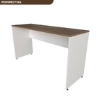 Escrivaninha Mesa Escritório 120cmx60cm 25mm Branca/carvalho