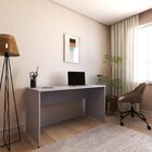 Escrivaninha Mesa Escritório 120cmx60cm 25mm Cinza Cristal