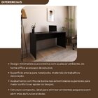 Escrivaninha Mesa Escritório 120cmx60cm 25mm Preto