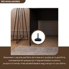 Escrivaninha Mesa Escritório 120cmx60cm 25mm Preto/cinza Cris