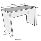 Escrivaninha Mesa Escritório 120cmx70cm 120cm Branca E Cinza