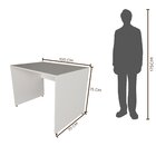 Escrivaninha Mesa Escritório 120cmx70cm 25mm Branca