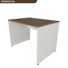 Escrivaninha Mesa Escritório 120cmx70cm 25mm Branca/carvalho