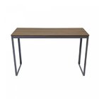 Escrivaninha Mesa Escritório 120x45 120cm Cinza Grafite E Nog