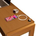 Escrivaninha Mesa Escritório 130cm 1 Gaveta Entrada Usb Integ