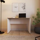 Escrivaninha Mesa Escritório 130cmx47cm 25mm Branca/carvalho