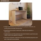 Escrivaninha Mesa Escritório 130cmx47cm 25mm Branca/carvalho