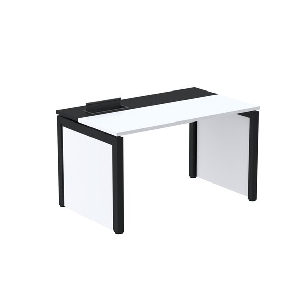 Escrivaninha Mesa Escritório 130x79,2cm Pscpp130 Branco/preto