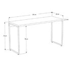 Escrivaninha Mesa Escritório 135cm Dynamica Snow